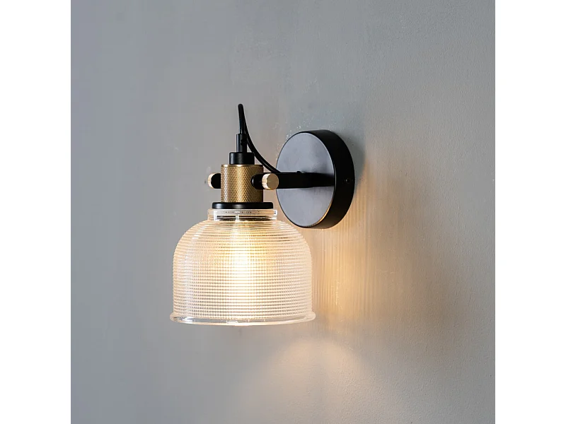 Applique cloche verre texturée - Vela