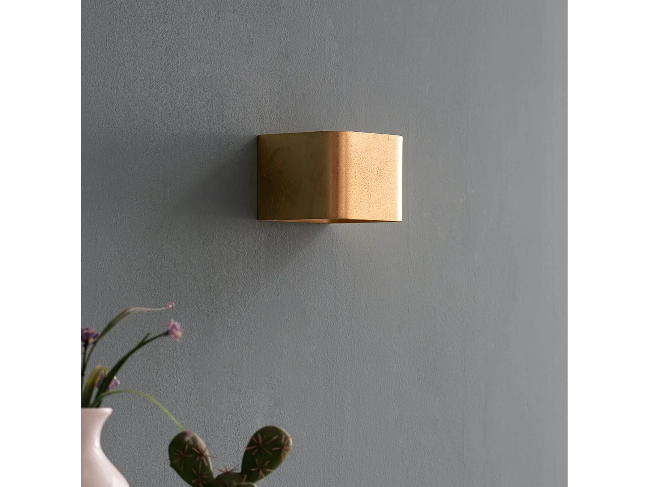 Éclairage mural à LED 6W - doré 10 cm - Quadra