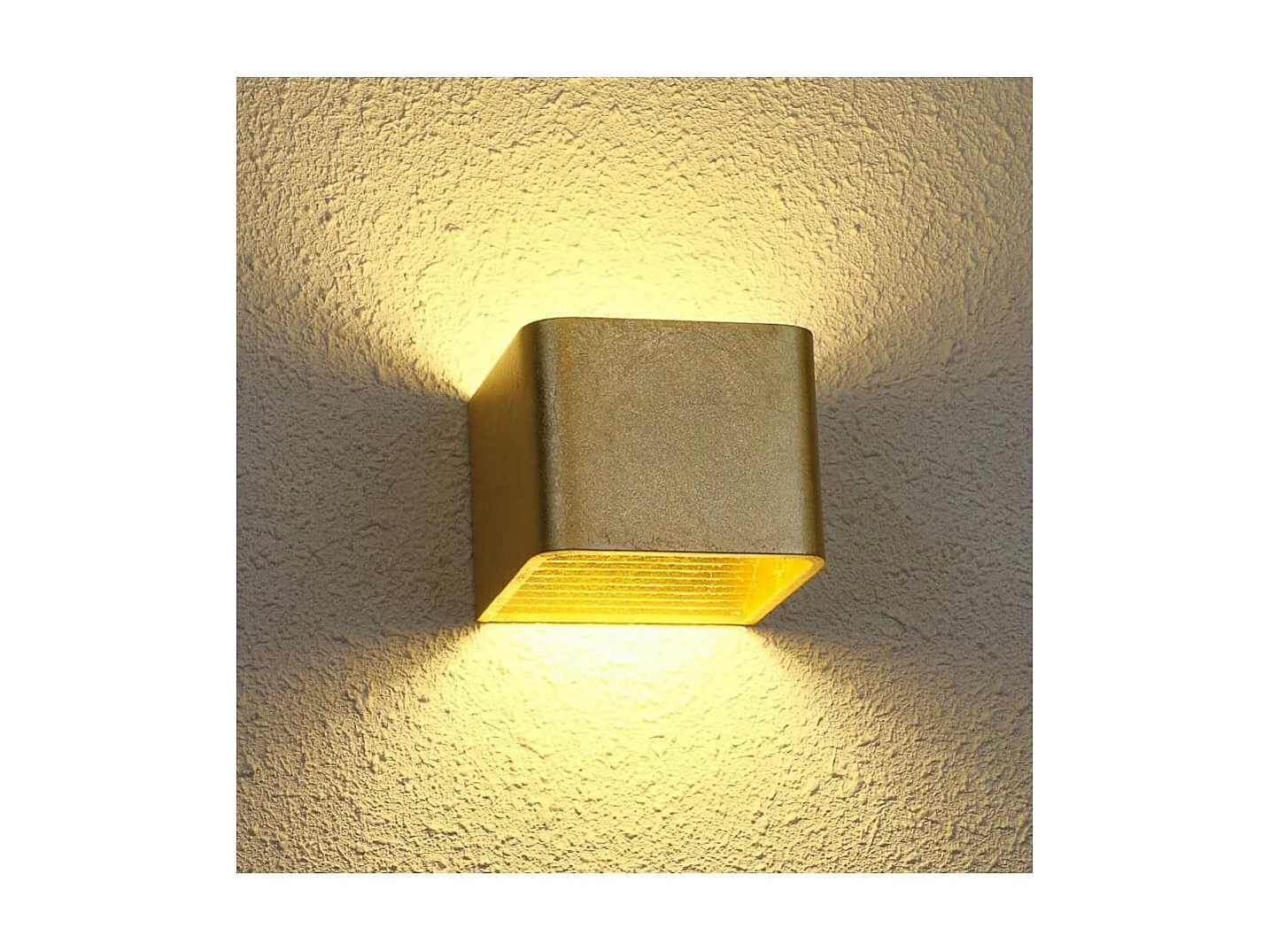 Éclairage mural à LED 6W - doré 10 cm - Quadra