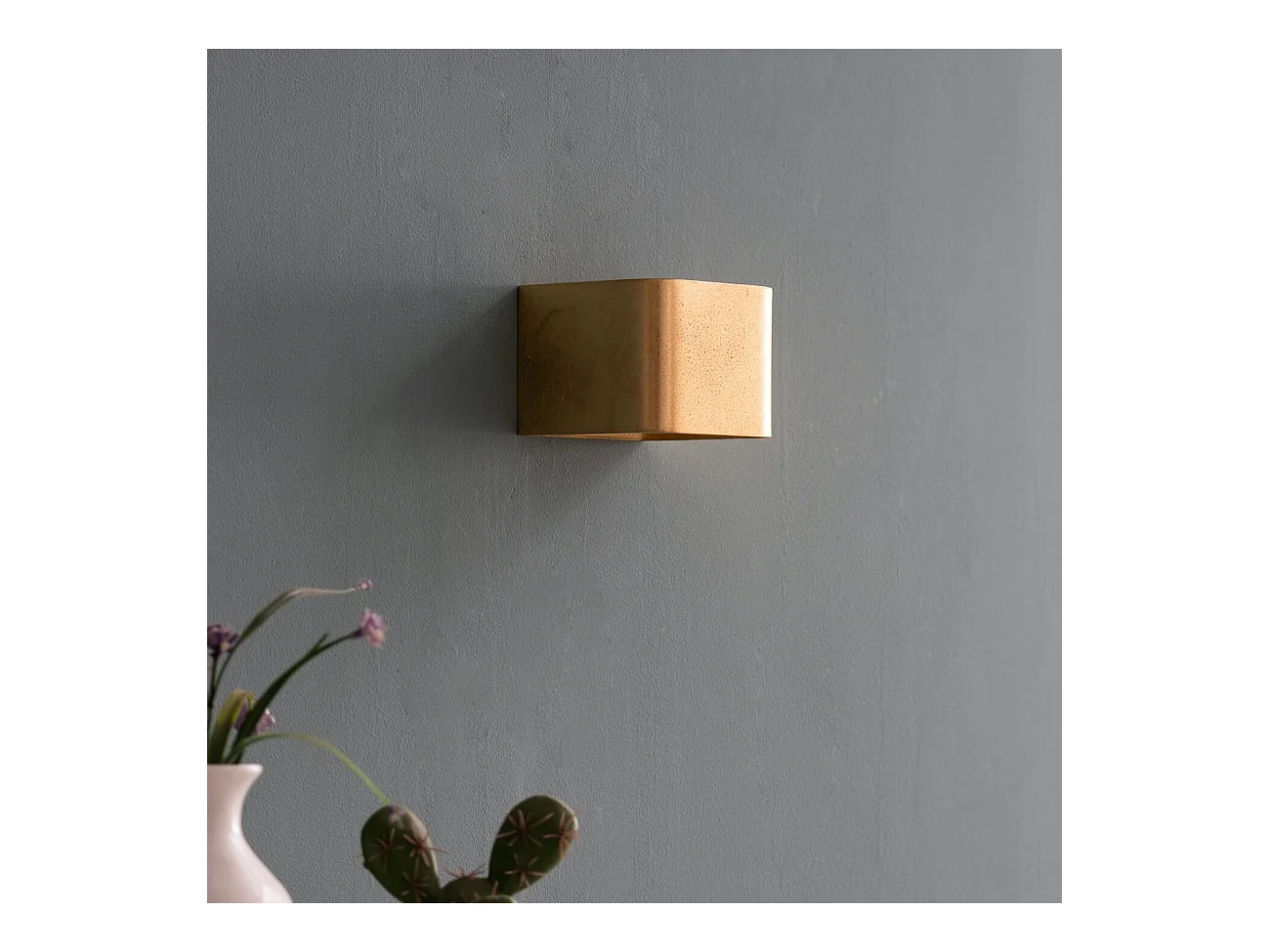 Éclairage mural à LED 6W - doré 10 cm - Quadra