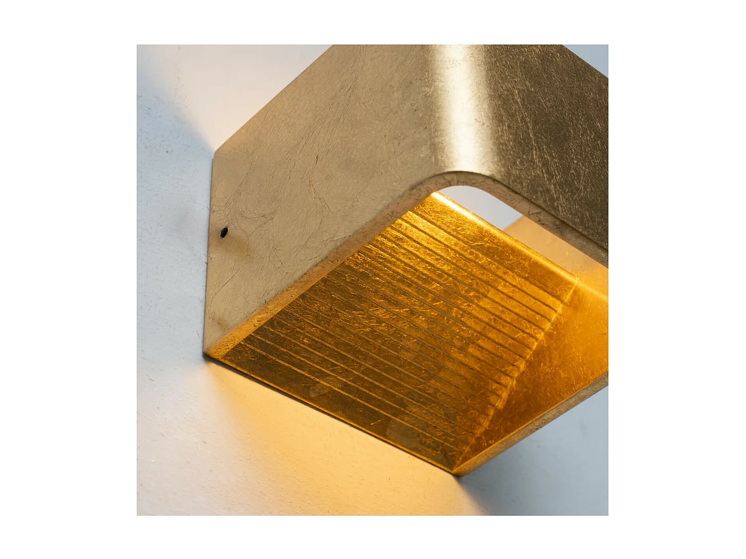 Éclairage mural à LED 6W - doré 10 cm - Quadra