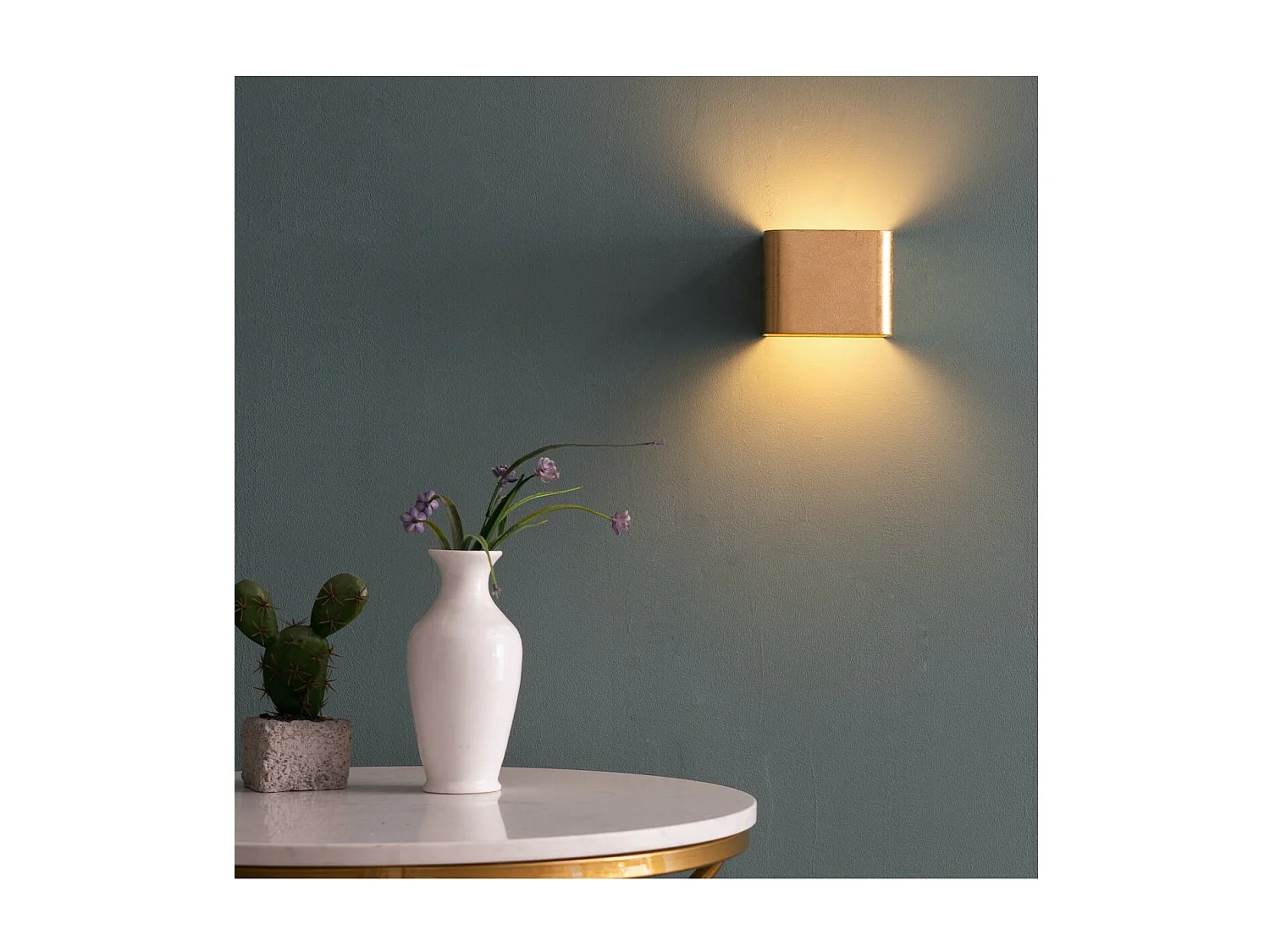 Éclairage mural à LED 6W - doré 10 cm - Quadra