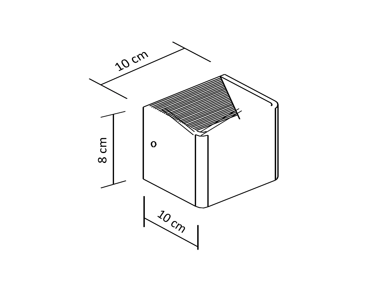 Éclairage mural à LED 6W - doré 10 cm - Quadra