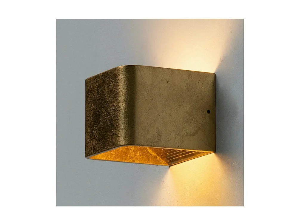 Éclairage mural à LED 6W - doré 10 cm - Quadra