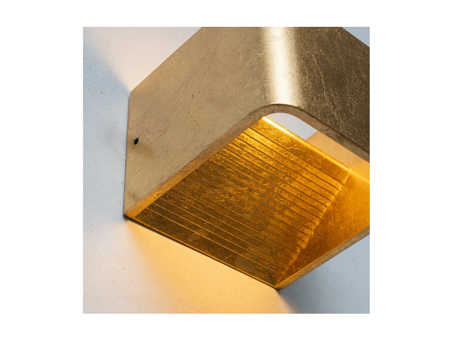 Éclairage mural à LED 6W - doré 10 cm - Quadra