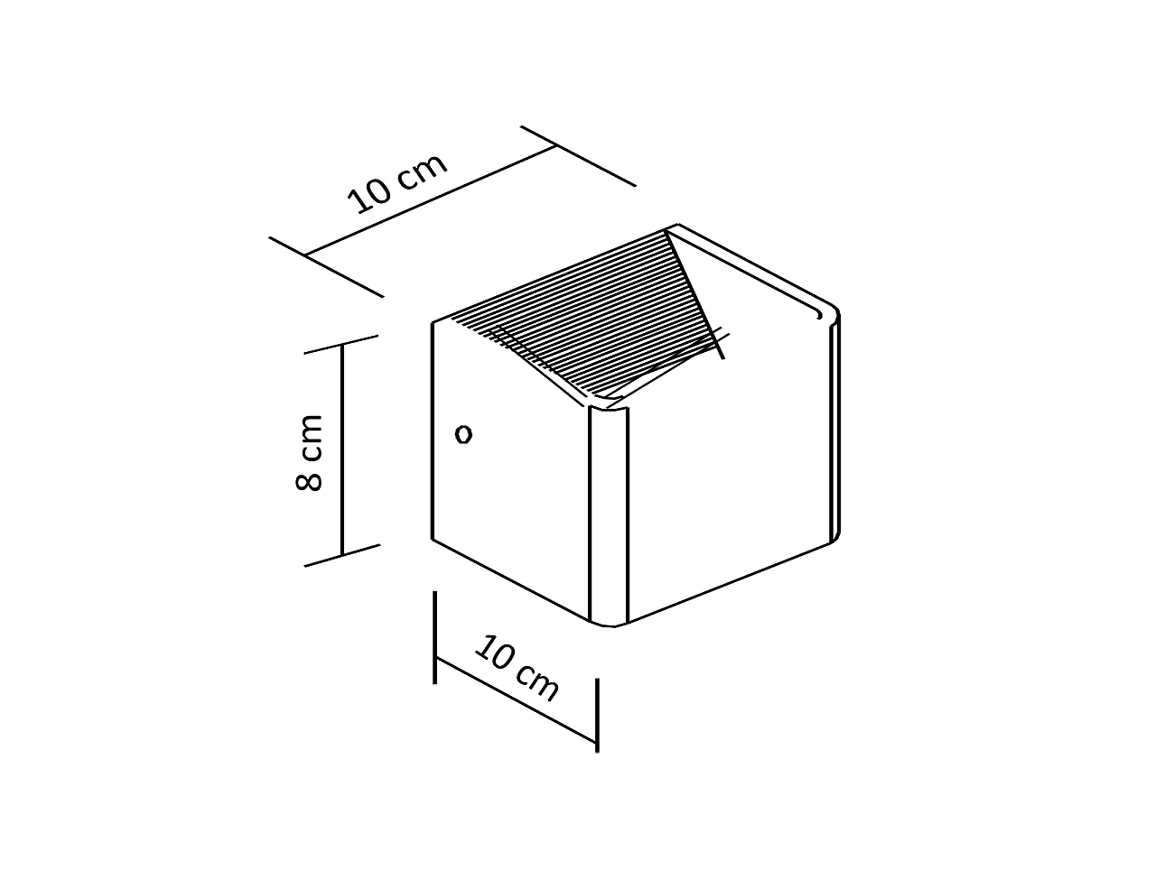 Éclairage mural à LED 6W - doré 10 cm - Quadra
