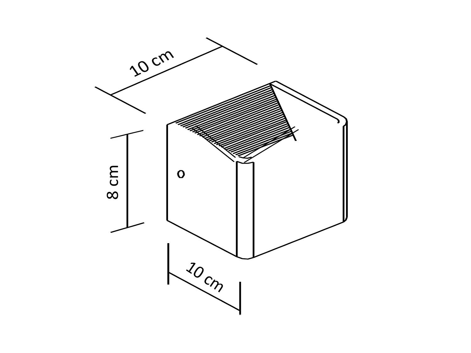 Éclairage mural à LED 6W - doré 10 cm - Quadra