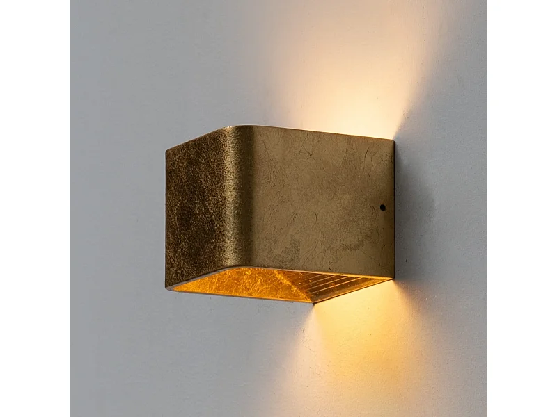 Éclairage mural à LED 6W - doré 10 cm - Quadra