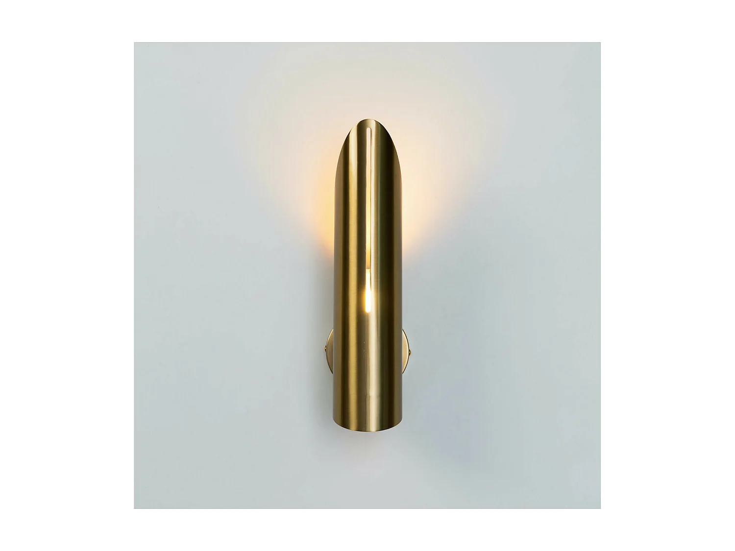 Applique murale cylindre doré lumière indirecte - Tingo