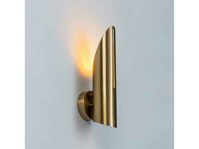 Applique murale cylindre doré lumière indirecte - Tingo