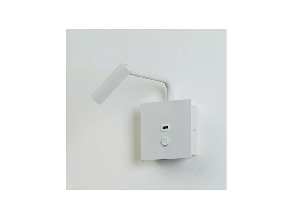 Liseuse blanche pratique et moderne LED et port USB intégré - Miami