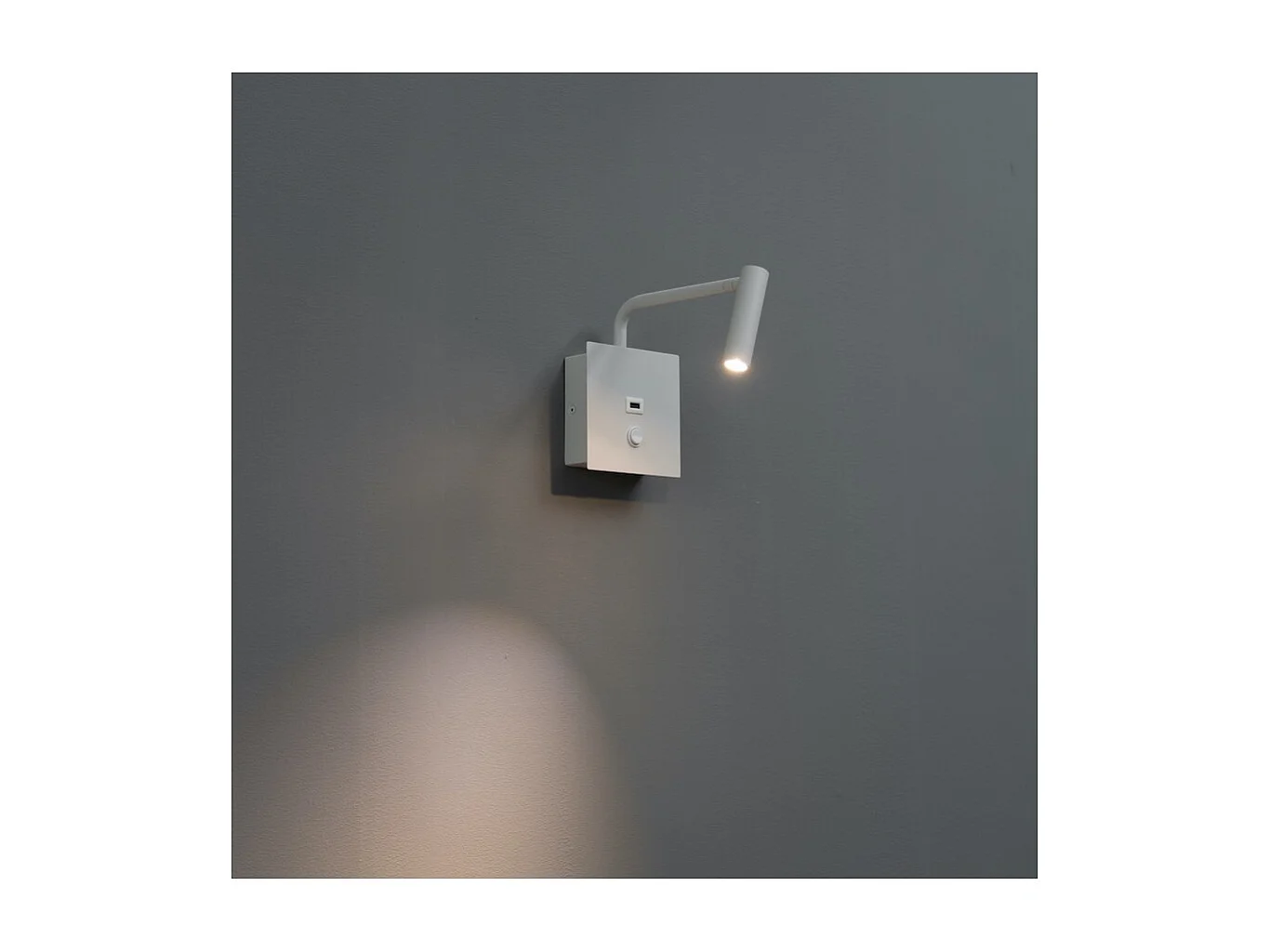 Liseuse blanche pratique et moderne LED et port USB intégré - Miami