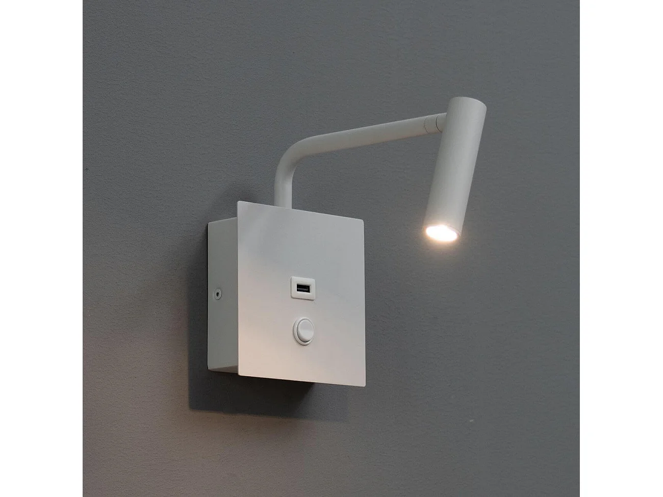 Liseuse blanche pratique et moderne LED et port USB intégré - Miami
