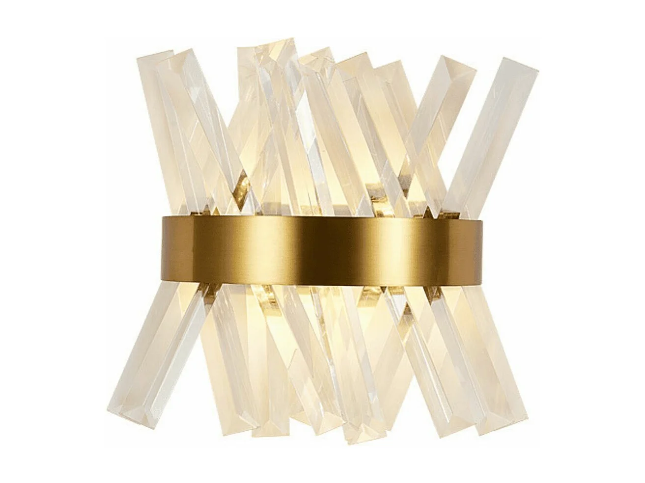 Applique murale luxe en cristal et métal doré - Ivanna