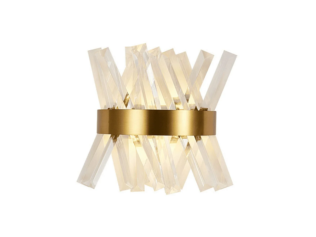 Applique murale luxe en cristal et métal doré - Ivanna