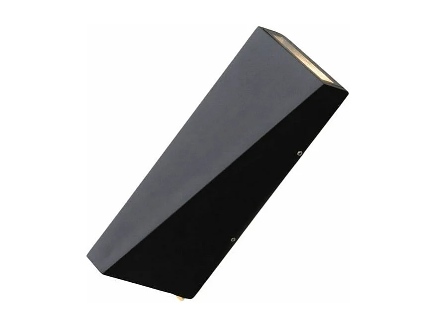 Applique double faisceau LED noir IP54 - Helsinki