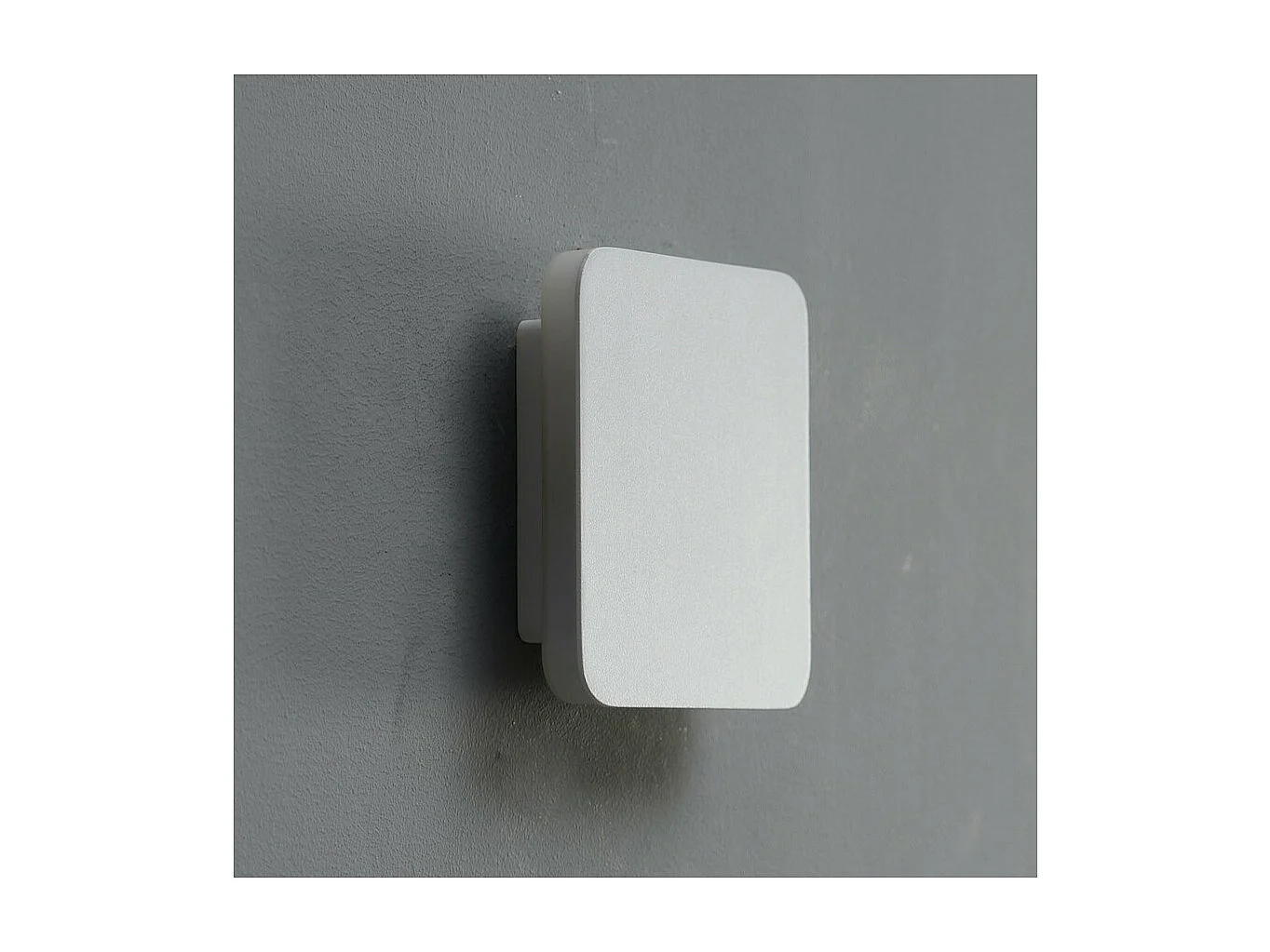 Applique LED carrée bords arrondis minimaliste blanche - Eporedia