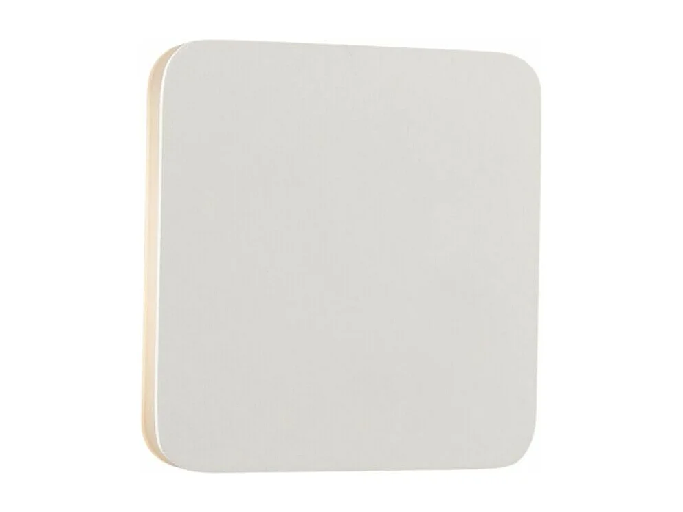 Applique LED carrée bords arrondis minimaliste blanche - Eporedia