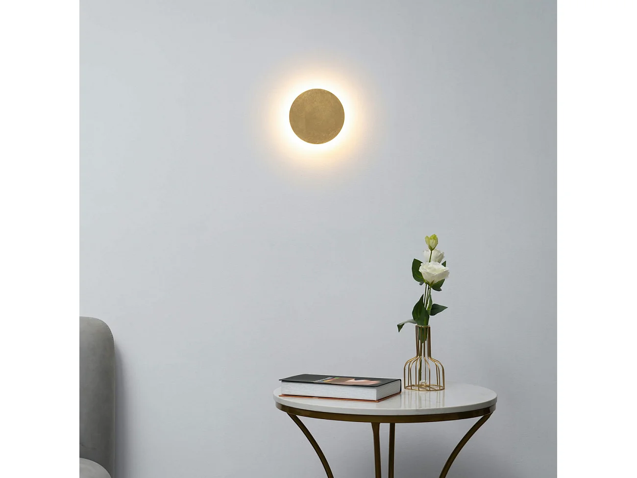 Éclairage mural LED feuilles dorées - Lunar