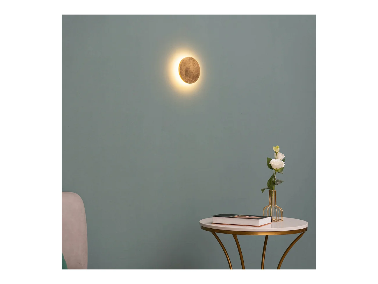 Éclairage mural LED feuilles dorées - Lunar