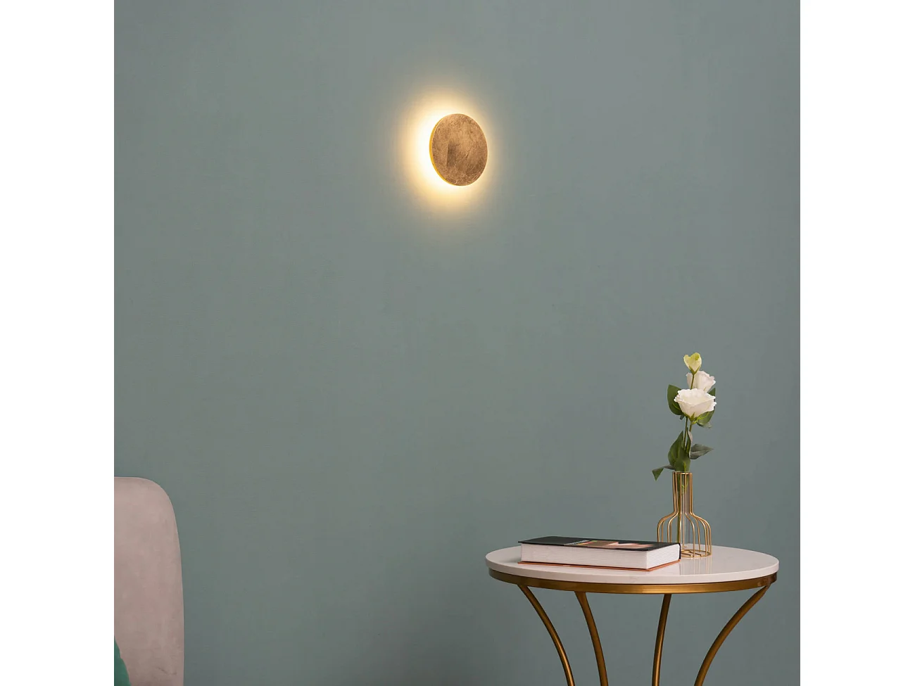 Éclairage mural LED feuilles dorées - Lunar