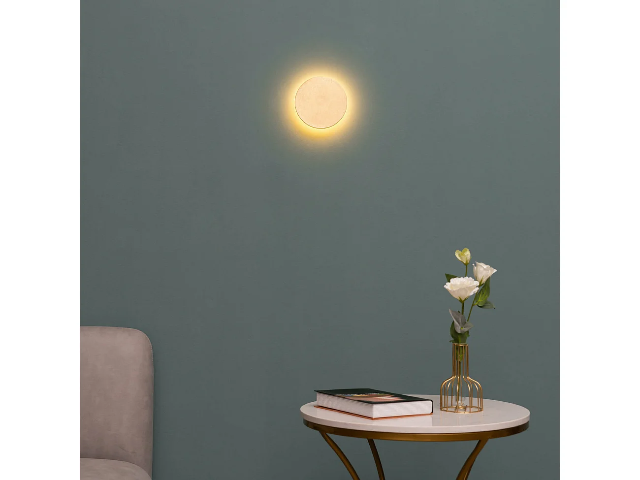 Éclairage mural LED feuilles dorées - Lunar