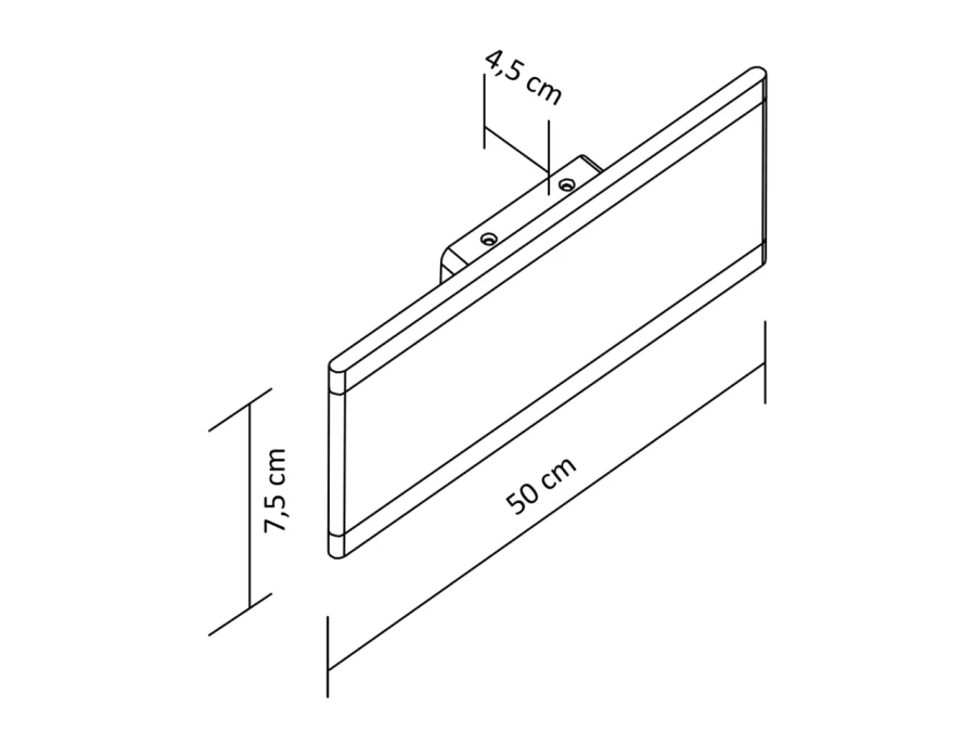 Grande applique LED longueur 50 cm - Bastia