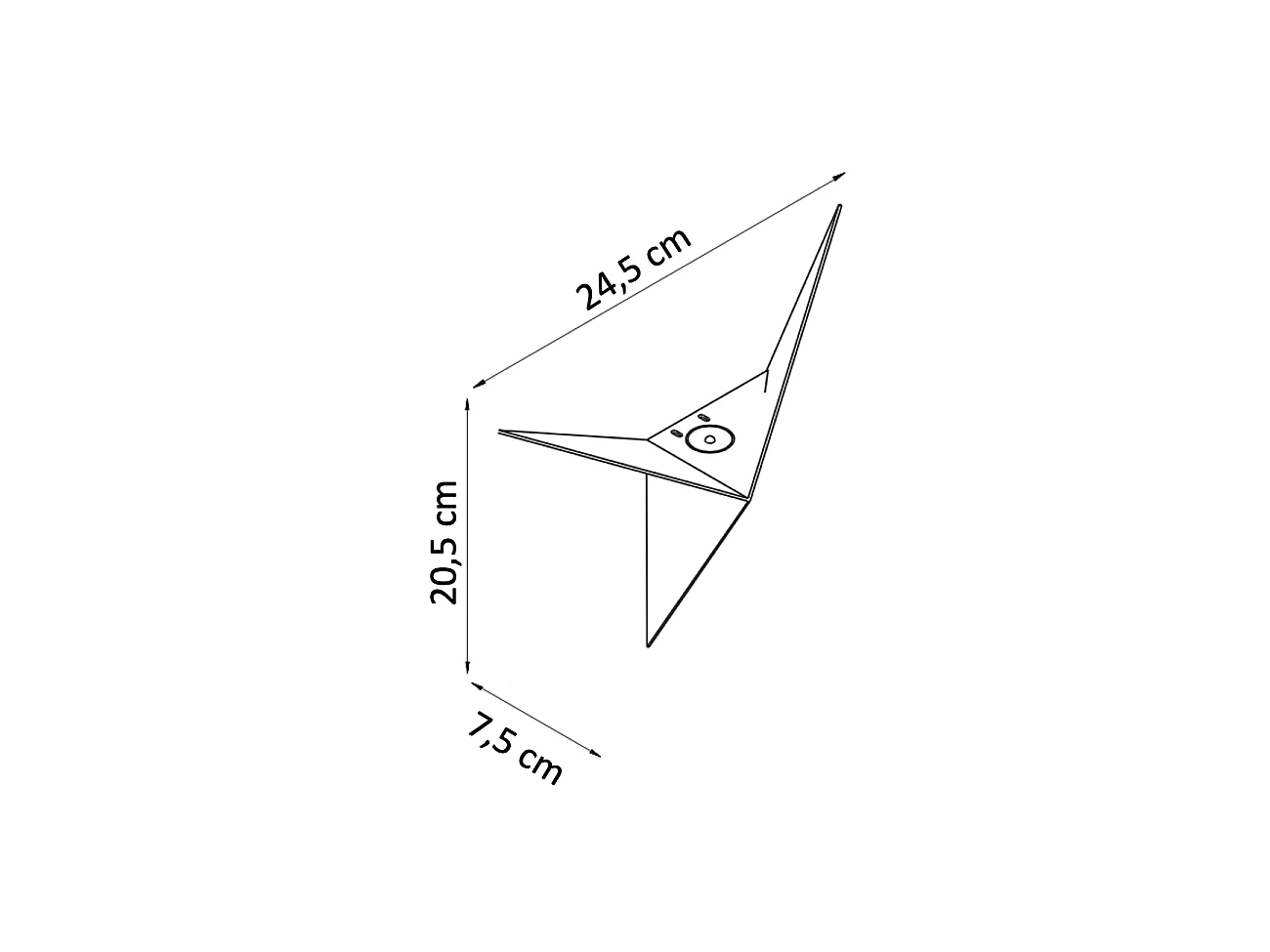 Applique murale LED ultra design grise - London