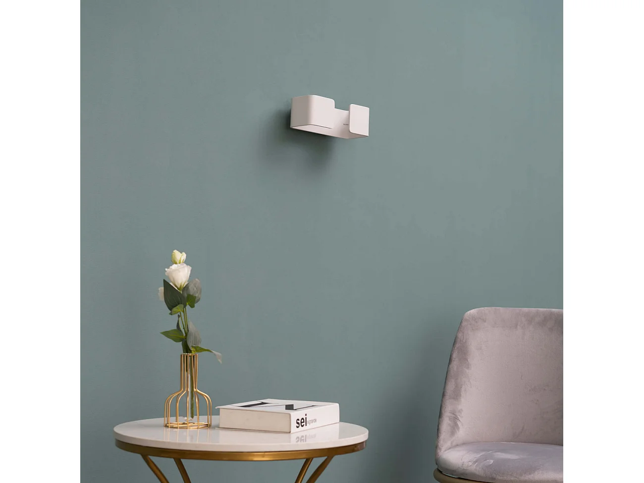 Applique design rectangulaire blanche - Foss