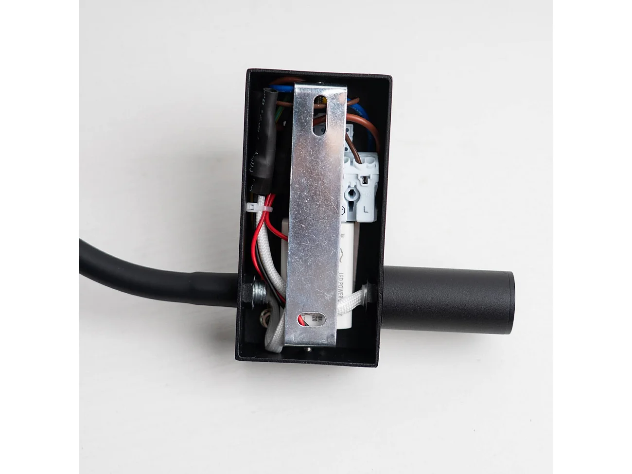 Applique liseuse double lumière épurée noire - Nanda