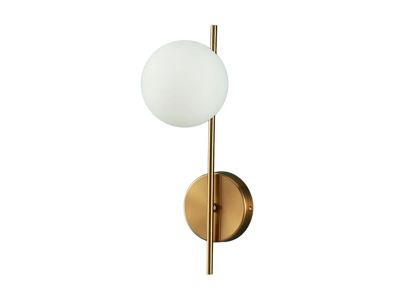 Applique murale globe en verre blanc look vintage - Neira