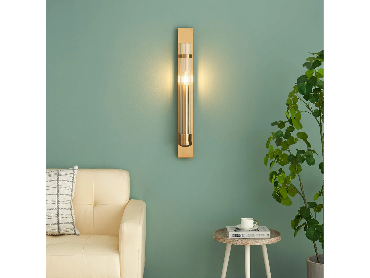 Applique cylindrique vintage métal doré - Anabela