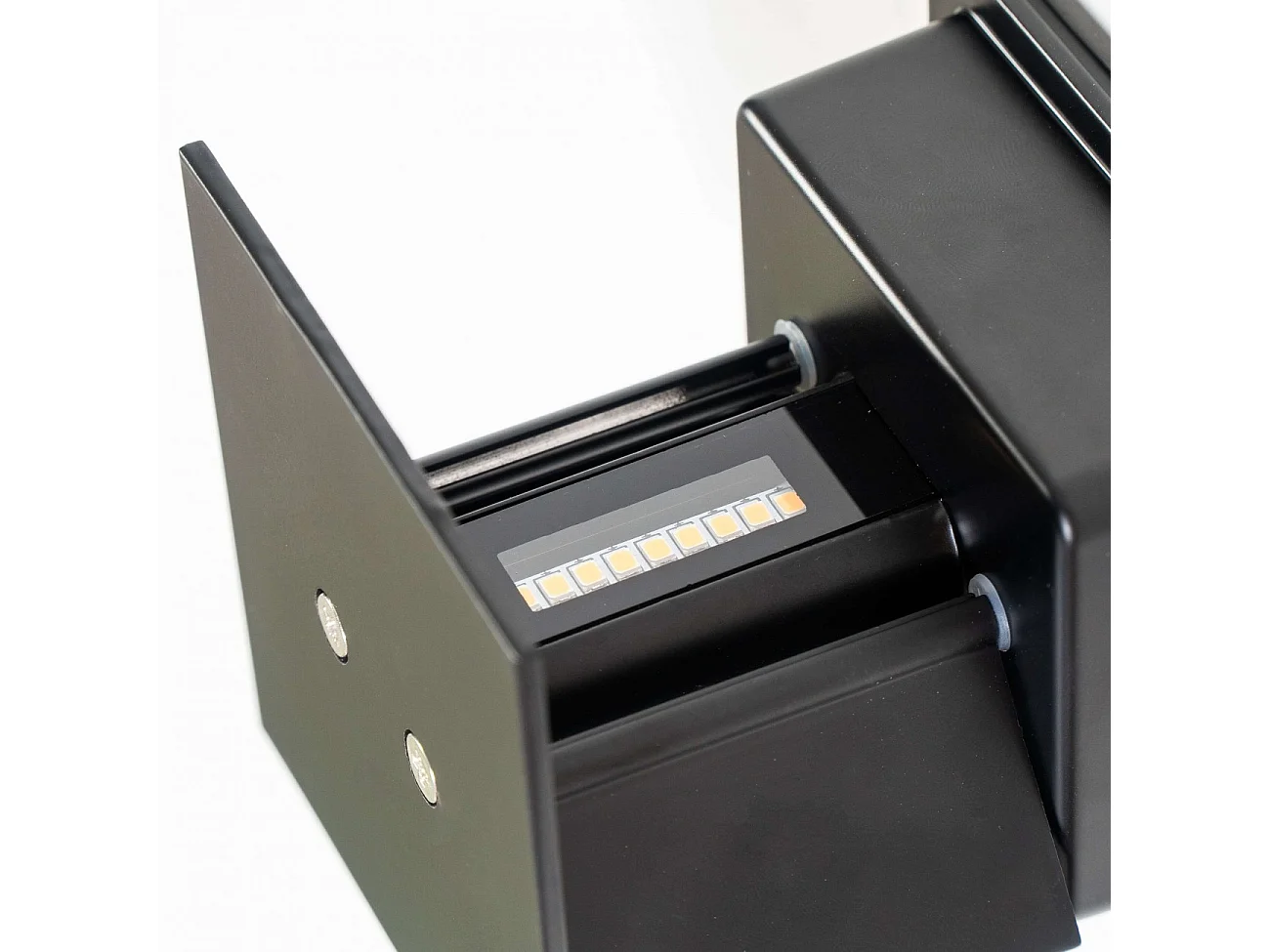 Applique noire à LED extérieur compatible variateur - Cubic