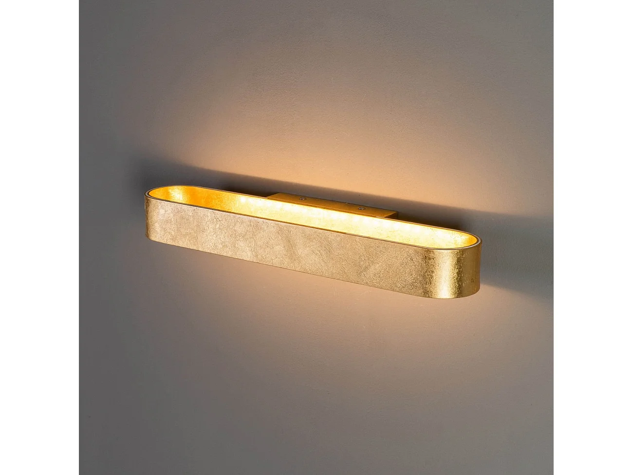 Applique LED feuille dorée design - Dro