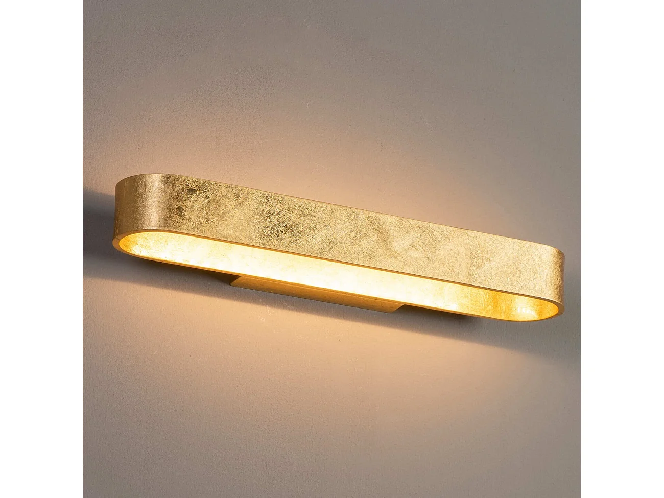 Applique LED feuille dorée design - Dro