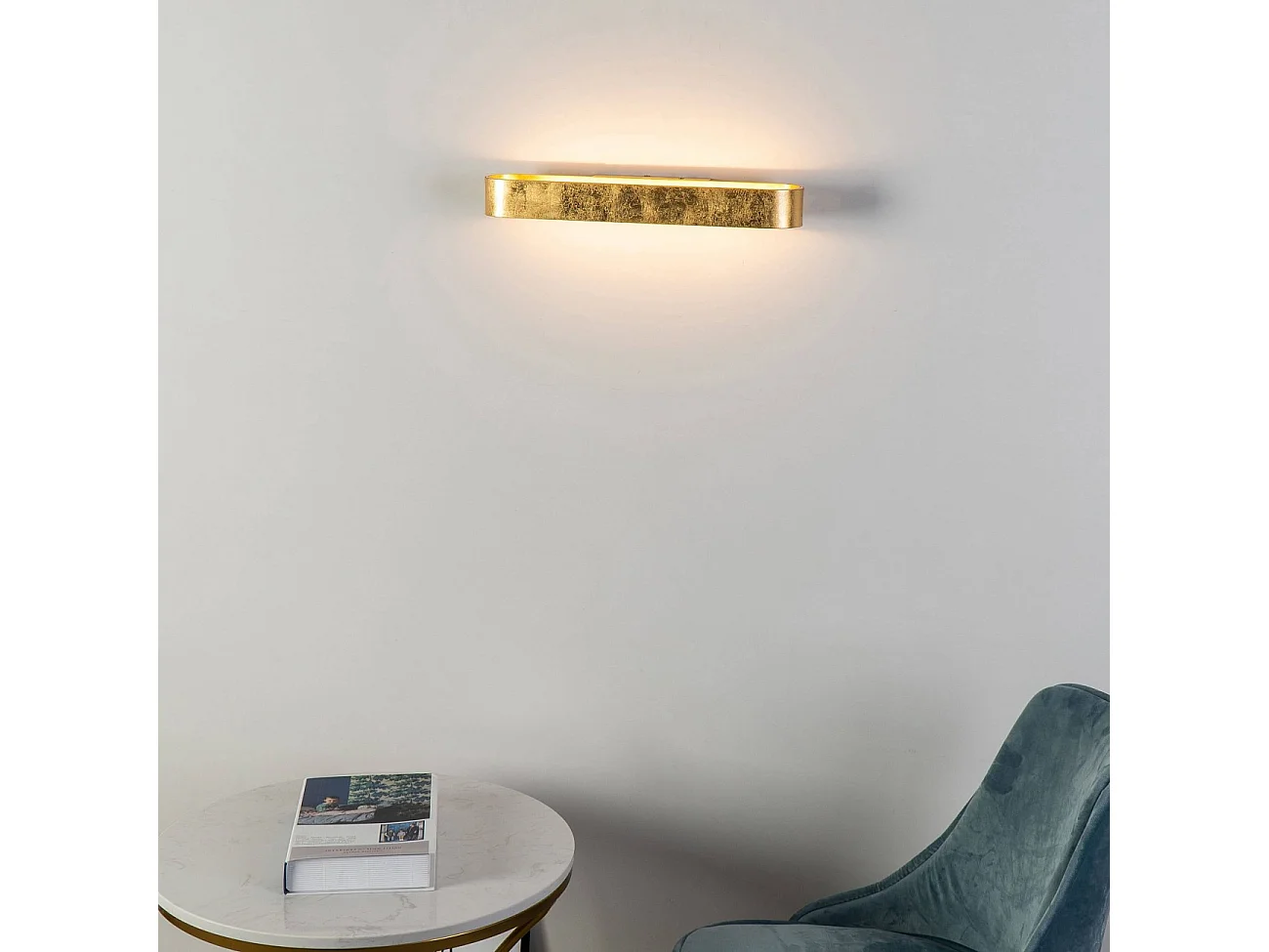 Applique LED feuille dorée design - Dro