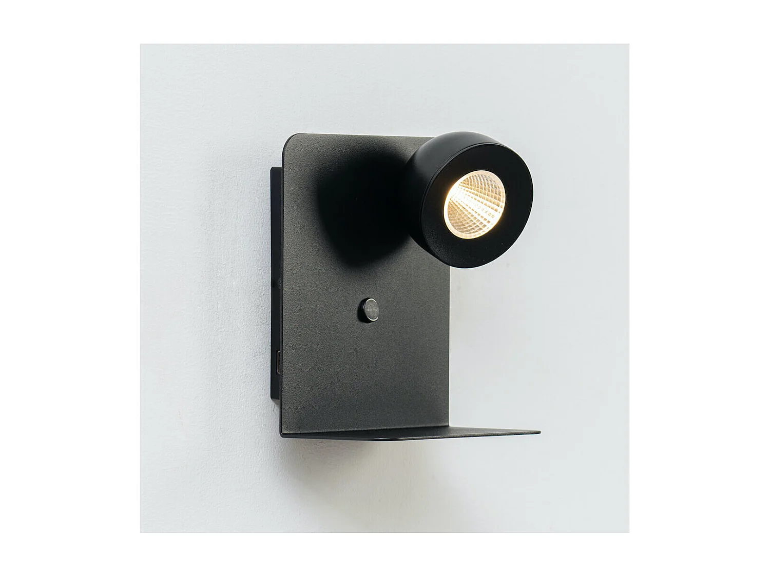 Applique murale liseuse noire avec interrupteur - Lyngen