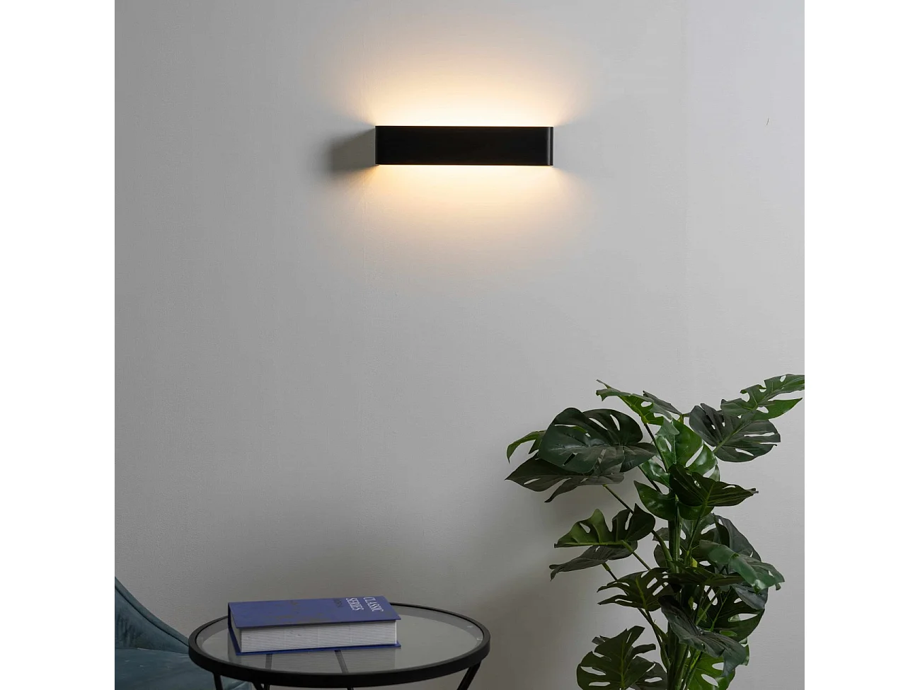 Applique noire LED 18W - 53 cm - Quadra