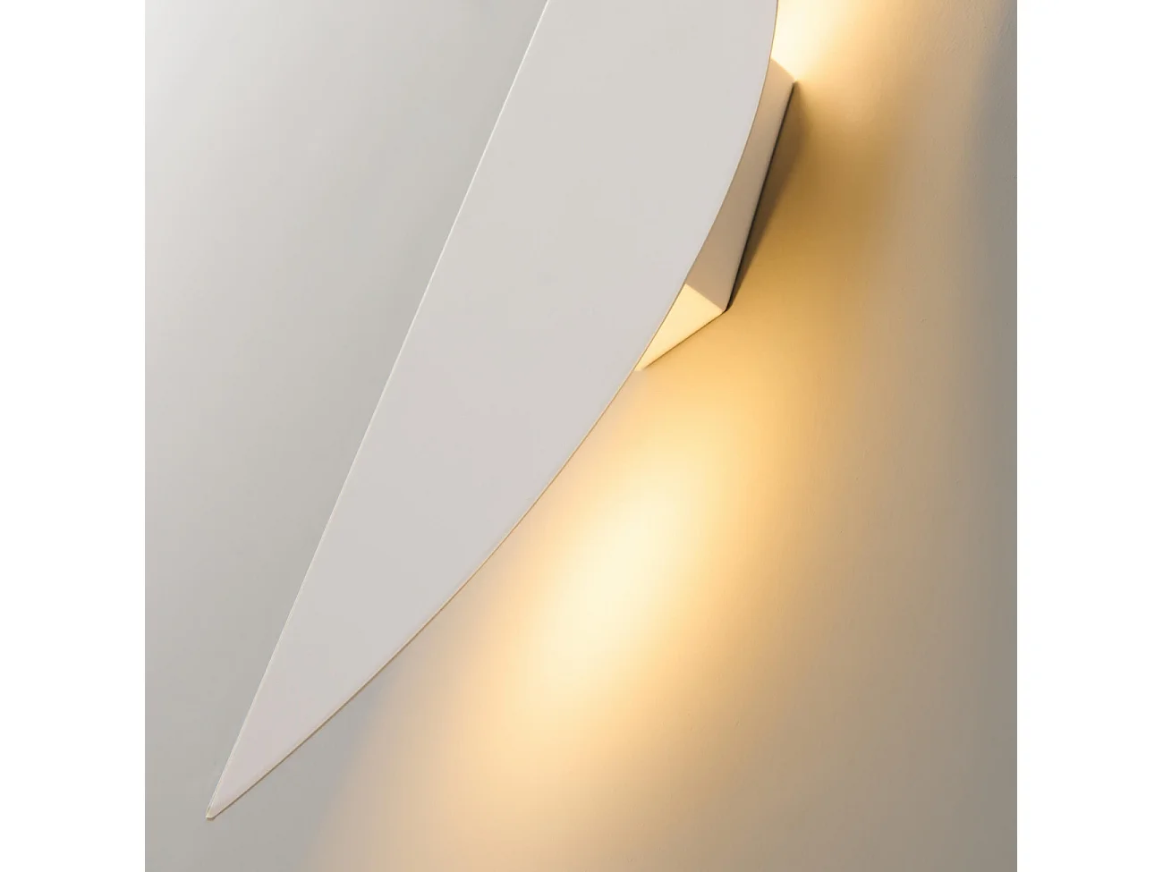 Grand éclairage mural blanc LED indirecte 6W - Moana