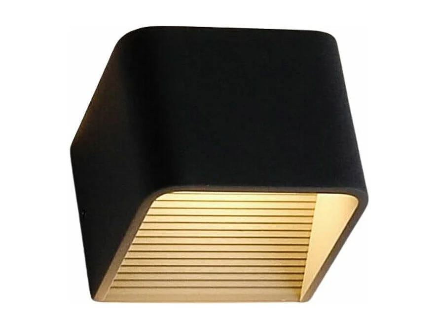 Éclairage mural à LED 6W - noir 10 cm - Quadra
