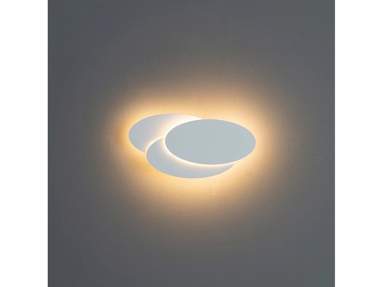 Applique LED ovale blanche - Triple Lunar