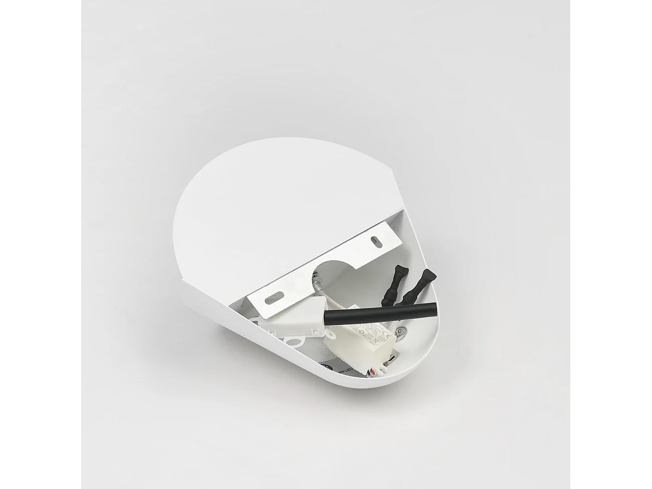 Applique murale coupelle conique blanche LED - Flo