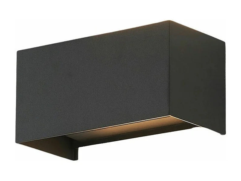 Applique noire LED design double - compatible variateur IP54 - Cubic