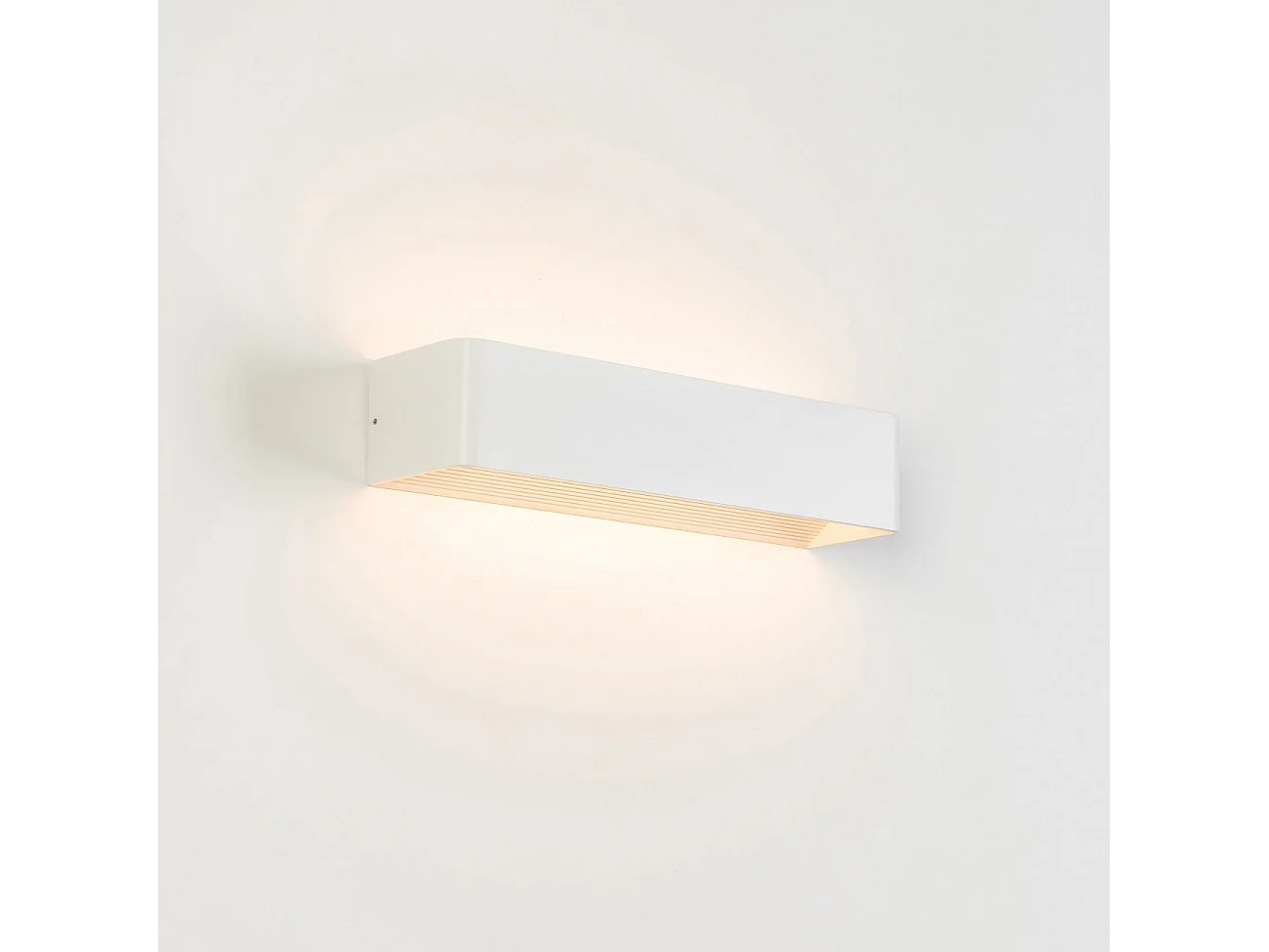 Applique design LED blanche 37cm compatible variateur - Quadra