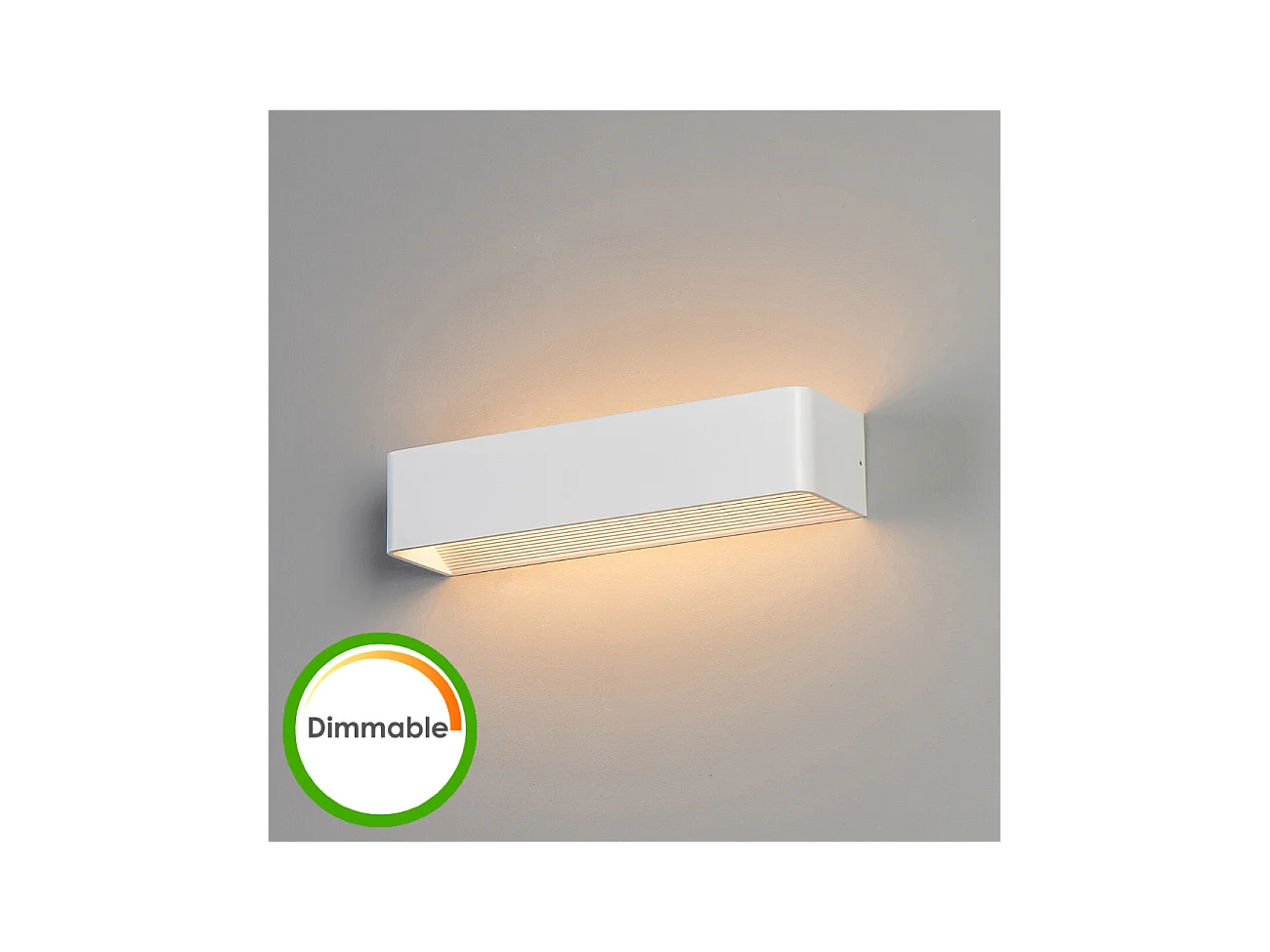 Applique design LED blanche 37cm compatible variateur - Quadra