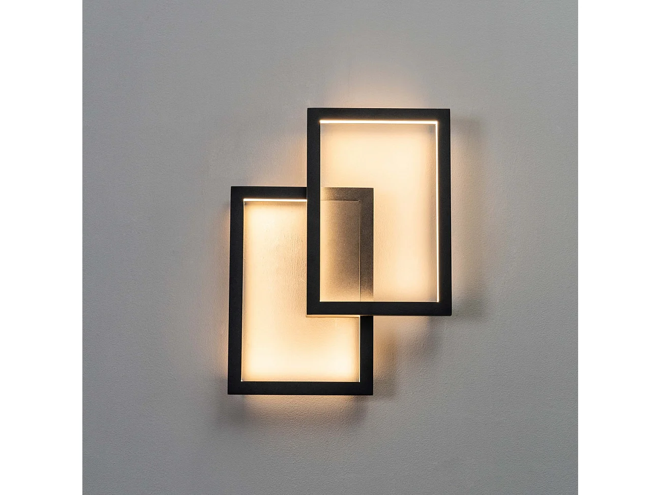 Applique murale ou plafonnier double rectangle - Taavi