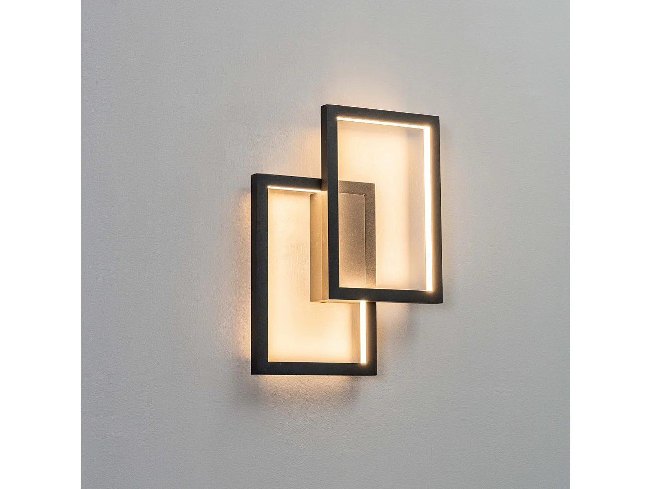 Applique murale ou plafonnier double rectangle - Taavi