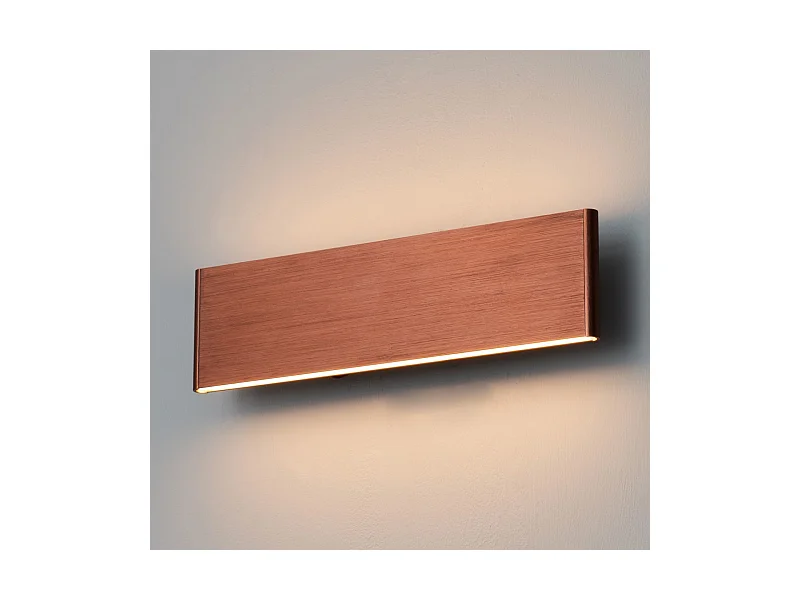 Applique murale LED cuivre en aluminium brossé - Cruise