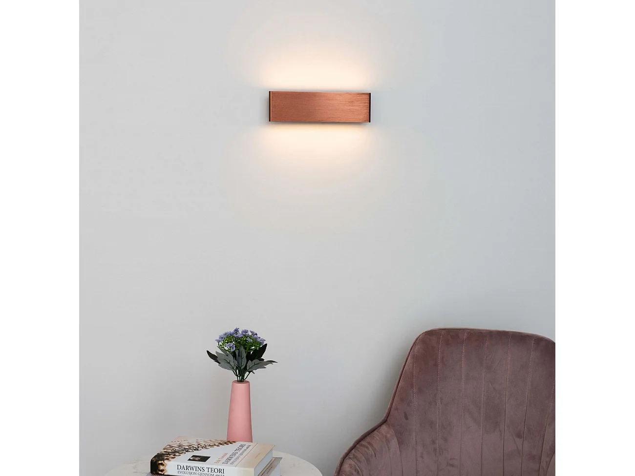 Applique murale LED cuivre en aluminium brossé - Cruise