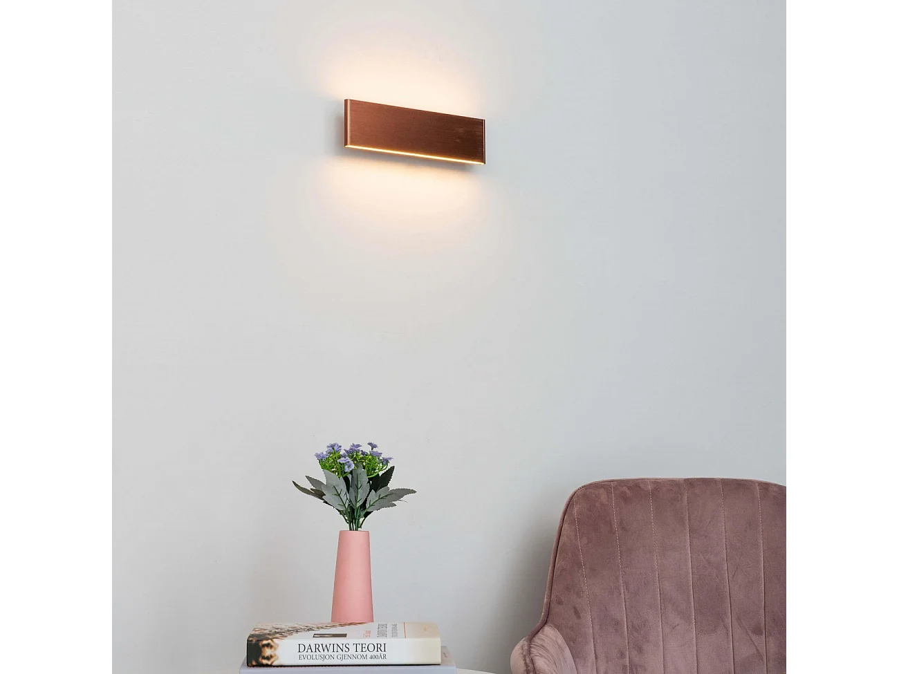 Applique murale LED cuivre en aluminium brossé - Cruise